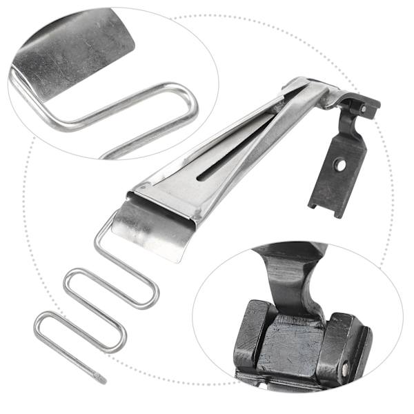 Hem Presser Foot med Binder Dubbel Nål Sy Maskin Rullad Fåll Mapp 5/16 Binder 3/16 Presser Foot