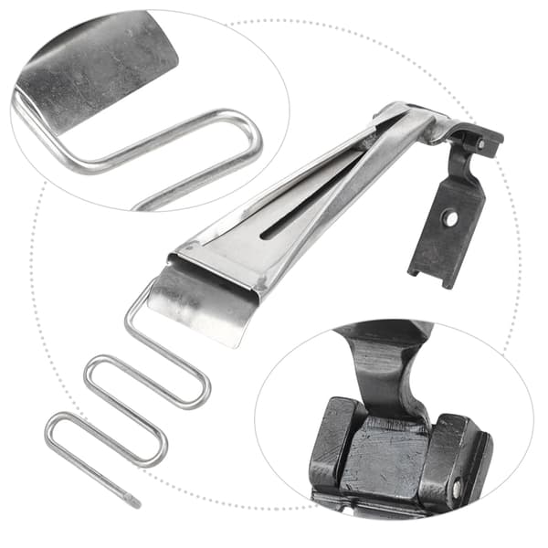 Hem Presser Foot with Binder Double Needle Sewing Machine Rolled Hem Folder5/16 Binder 3/16 Presser Foot