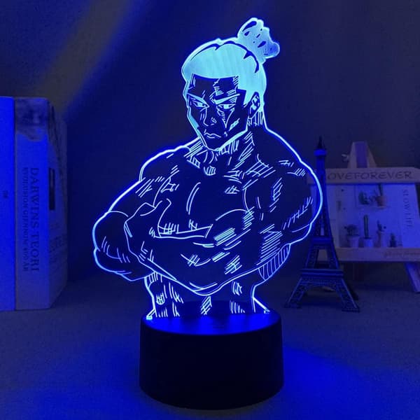 Jujutsu Kaisen Gojo 3D Illusjon Nattlampe Smart Touch