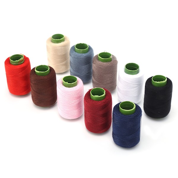 10 stk sytråd husholdningspolyestergarn til DIY broderimaskineprojekt