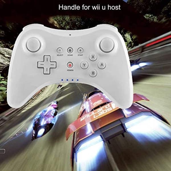 Pro Controller til Wii U, trådløs controller til Nintendo W White