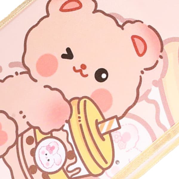 Paper Folder Multi Layer Waterproof Cute Pattern Plastic A4 File Folder Organ Bag for School Office Khaki