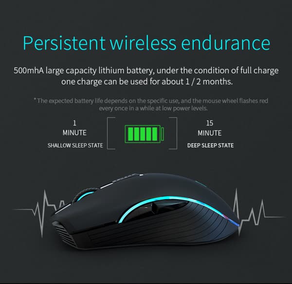 Trådløs Bluetooth mus opladning dual-mode bærbar desktop c