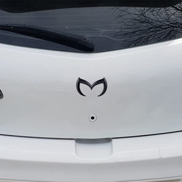 Til Mazda Sort Sporty Metal Evil 'M' Bagagerumsmærke Dekal Emblem Glans 3 5 6