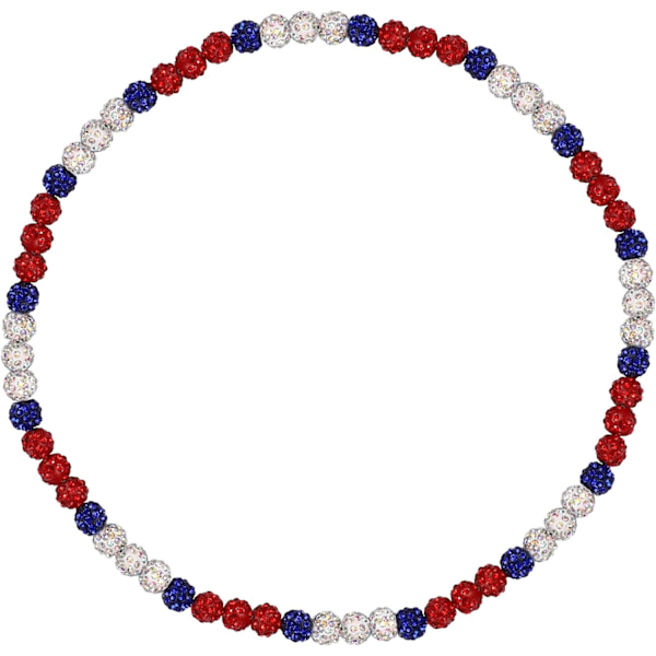 Philadelphia Phils Baseball-kaulakoru miehille ja naisille - Baseball-aiheinen helmikaulakoru, unisex-malli, strassilla koristeltu discopallokaulakoru, koru - lahja baseball-faneille Phils1