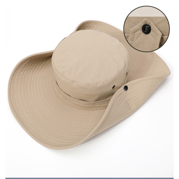 Bomullssolhatt UV-skydd Sommarhattar Strandhatt Safari Bo M