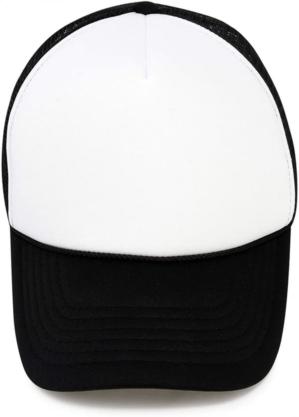 Tofarvet Trucker Hat Sommer Mesh Cap med Justerbar Snapback H
