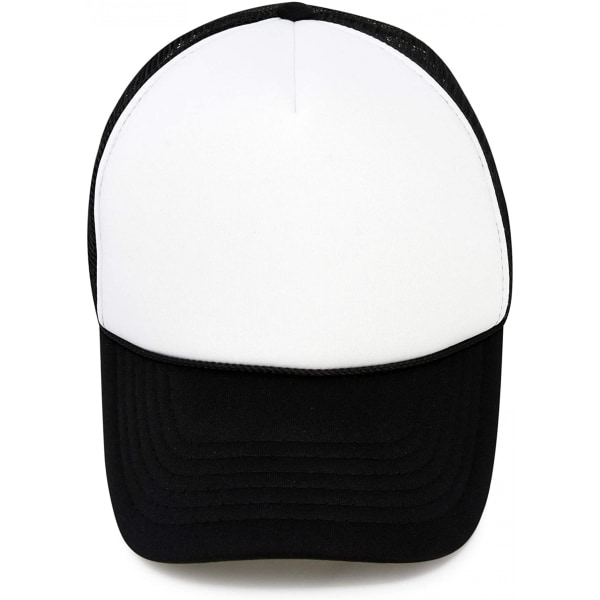 Tvåfärgad Trucker Hat Sommar Mesh Cap med Justerbar Snapbac H