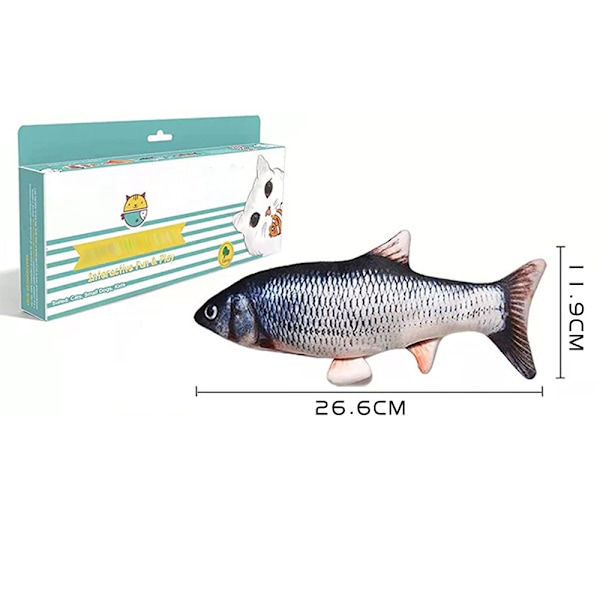 Dotpet Flopping Fish 26,6 cm, Uppgraderad för 2022, Moving Cat K