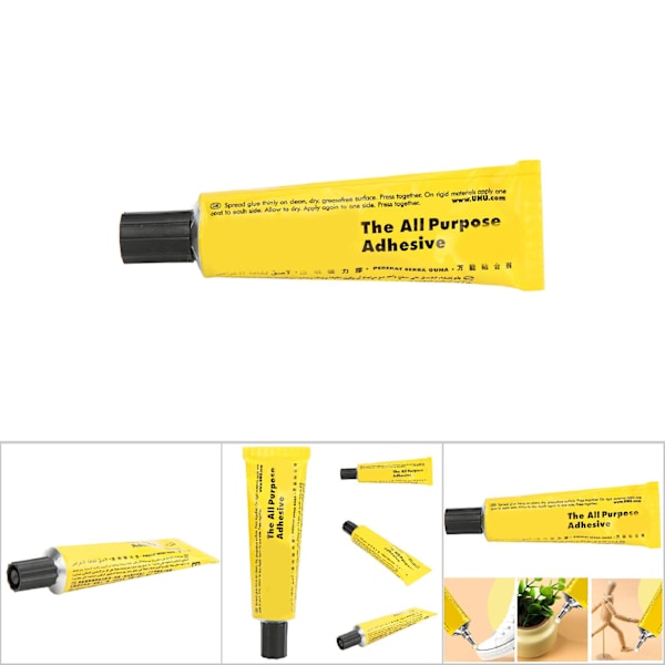 35ml Superlim Transparent Multifunktionellt Starkt Lim för Tyg Läderhantverk