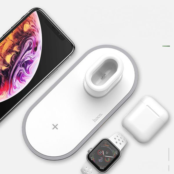 hoco. CW21 trådløs tre-i-ett-lader for Apple mobile p