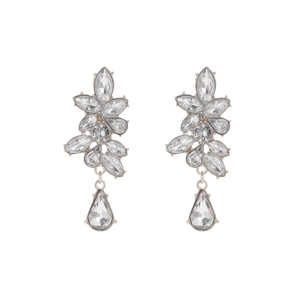 2PCS Cubic Zirconia Statement Örhängen - Kristall
