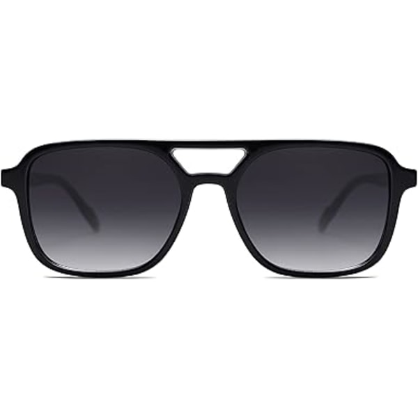 Retro Aviator Solbriller til Kvinder Mænd, Trendy Rektangulære Dame Herre Solbriller SJ2202