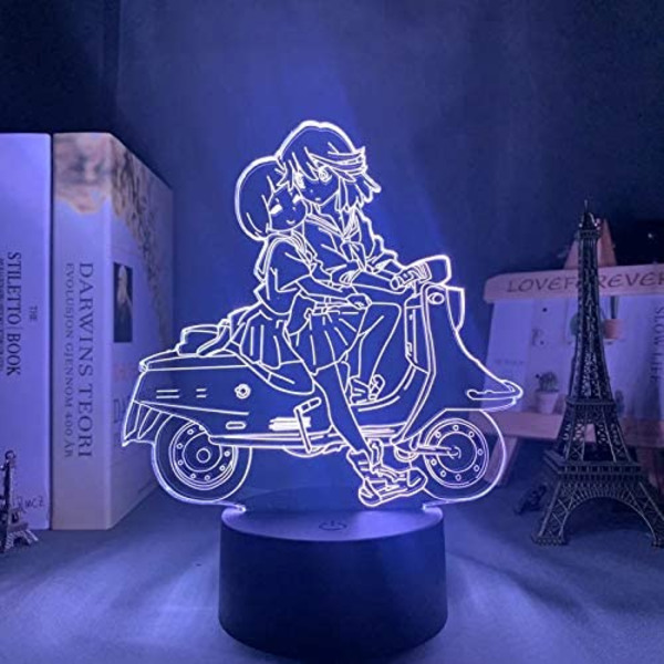 Anime Kill La Kill Ryuko Matoi lampe Kul 3D-illusjon Natt L