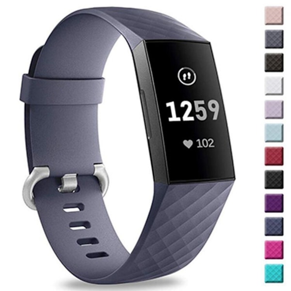 Sopii Fitbit Charge 4 / Fitbit Charge 3 / Charge 3 SE -vaihtohihnalle, älykellohihna (Rock Cyan - S)