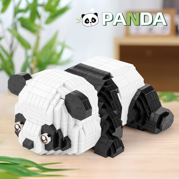 Mirco Dyr Byggeklodser Sæt til Goodie Bags, Festgaver til Børn, 1163 stk Lille Sæt Mini Sød Panda Byggelegetøj Klodser til Voksne, Fødselsdag B
