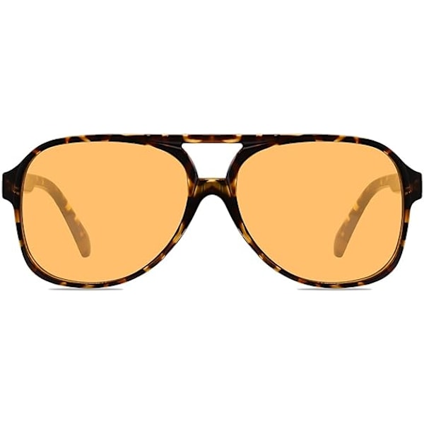 Retro Aviator -aurinkolasit naisille ja miehille, suuret kehykset, klassiset 70-luvun vintage-aurinkolasit, lentäjätyyli