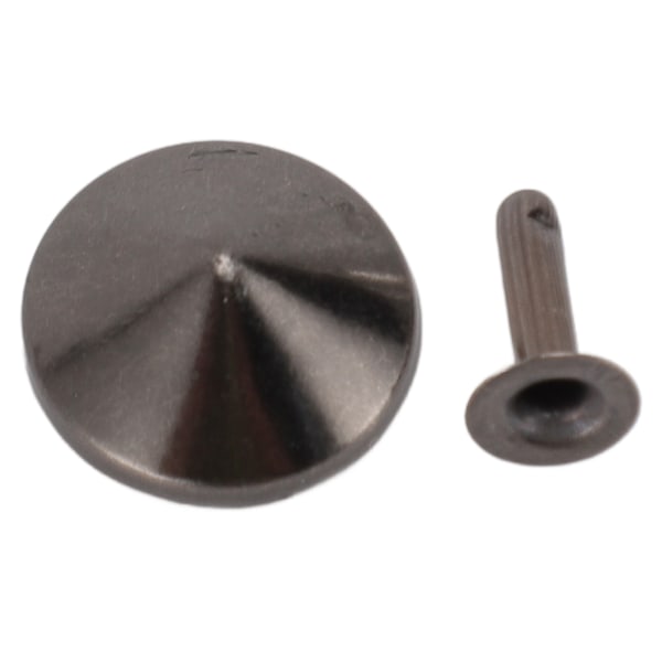 18mm Lädernitset Kit Rostfritt Fadeless Hållbart Järnnit Stud DIY Lädernit Tillbehör för Armband Hattar Bälten Grå