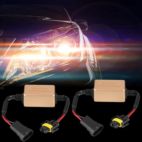 1 Par C16 LED Hovedlys Dekoder Enhet Anti-Flimmer Motstander Feil Kansellerer