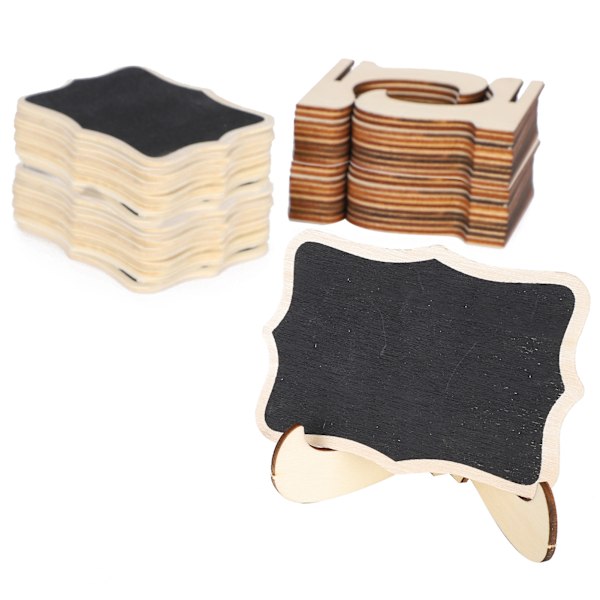2 Set Mini Chalkboard Skyltar Platskort Små Griffeltavlor Bröllop Dekoration Hantverk Diaplay