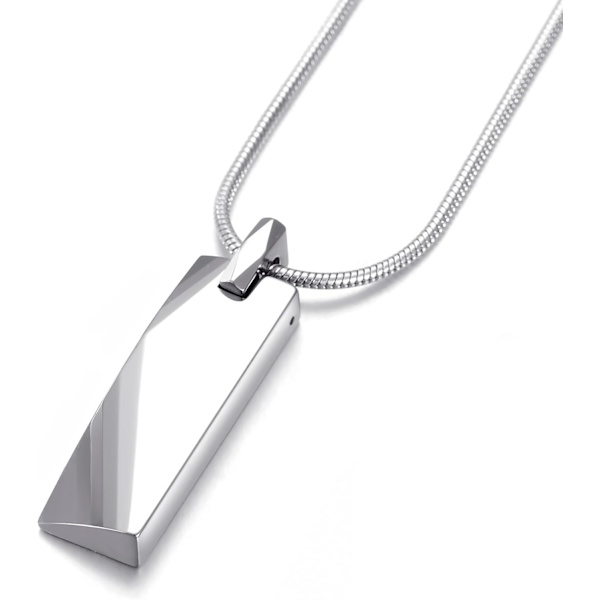 Volframiteräksinen tankokaulakoru miehille, volframikaulakoru, 24 tuuman käärmeketju Tungsten silver