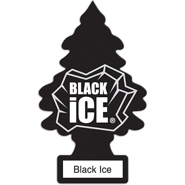 Billavtreduft I Hengende tre gir langvarig duft for bil eller hjem I Black Ice, 12 stk