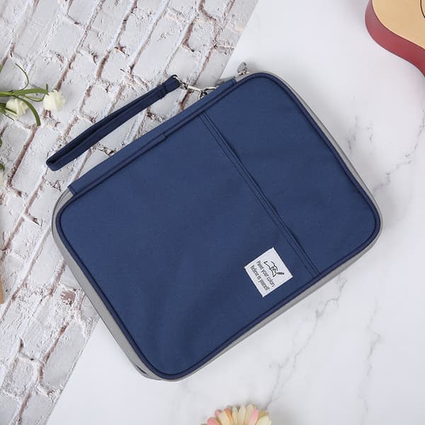 Multifunktionel farveblyantsopbevaringspose Skitse Maleri Blyant Etui Kunst Tilbehør(Navy 192 Farve)
