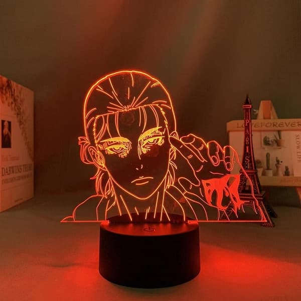 Attack on Titan 3D Anime Lampe Natt Levi Ackerman Illusjon N