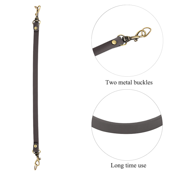 Nahkainen DIY-laukkuhihna, käsintehty tilkkutyötarvikkeet, 31 cm, laukkuosat BD214:lle