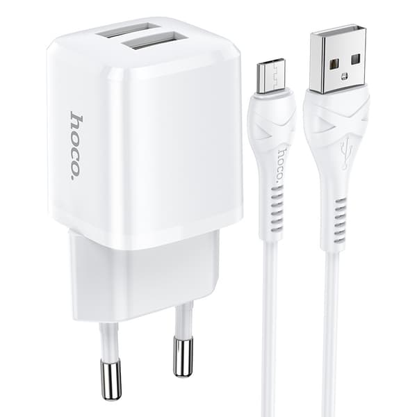 hoco. N8 Lingyi dual-port oplader europæisk standard til Andr