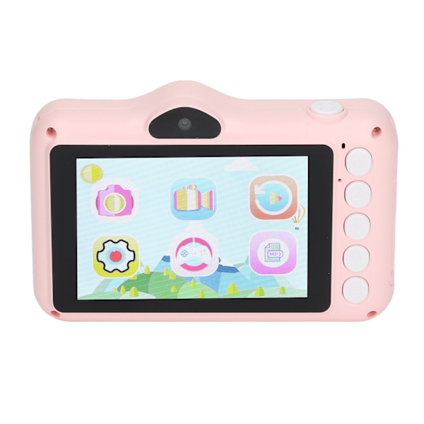 Lasten digitaalinen kamera 20MP Smart HD etu- ja takakuvaus Mini Cartoon Selfie -lelu Lasten lahja Pinkki