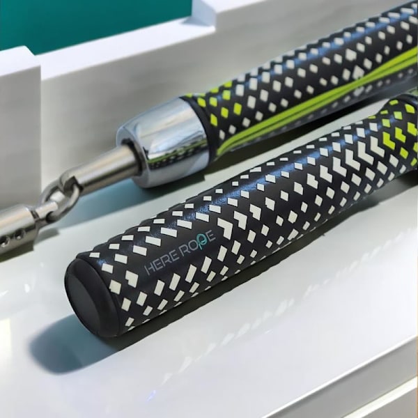 HEREROPE 1/4LB Vægt Justerbar Springtov til Hastighed, Cardio, Boksning og Træning, Springtov med Kugleleje, Komfortabelt og Ergonomisk Greb, Knækfri Kabel XL