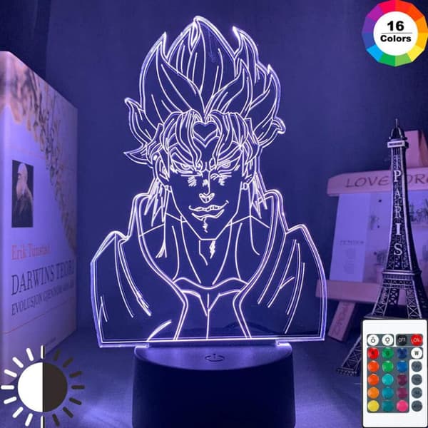 3D Natlampe LED til Børn, Anime JoJo's Bizarre Adventure