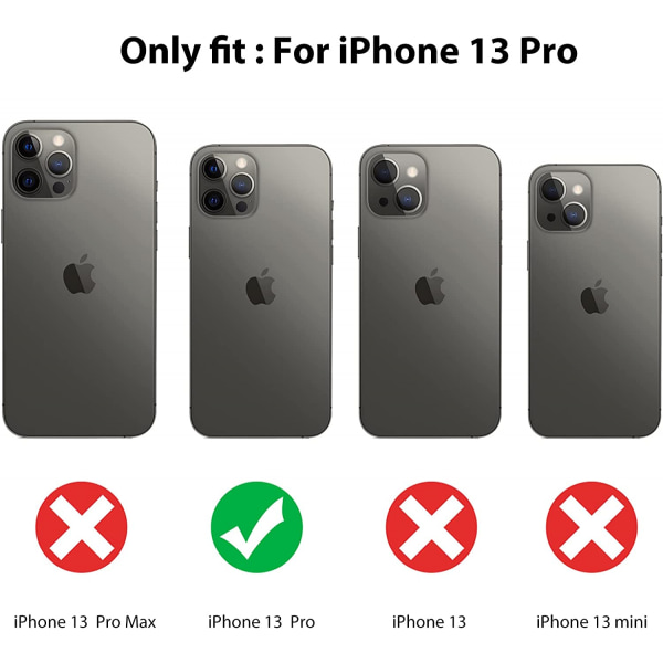 Kompatibel med iPhone 13 Pro Case (2021) 6,1 tum Laser Bl