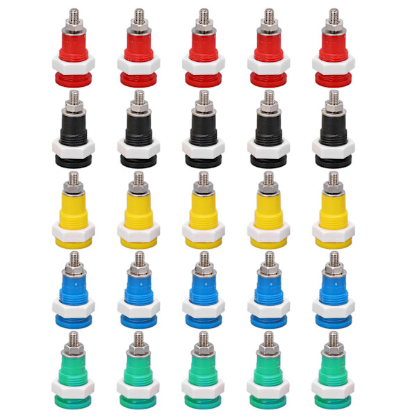 Bananplugg 4mm God elektrisk ledningsevne Stabile transmisjonskontaktterminaler for industrielt utstyr