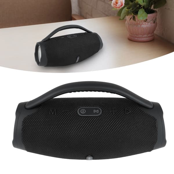 RGB Bluetooth-kaiutin, vedenpitävä, pitkä akunkesto, kannettava langaton Bluetooth-kaiutin ulkokäyttöön, musta