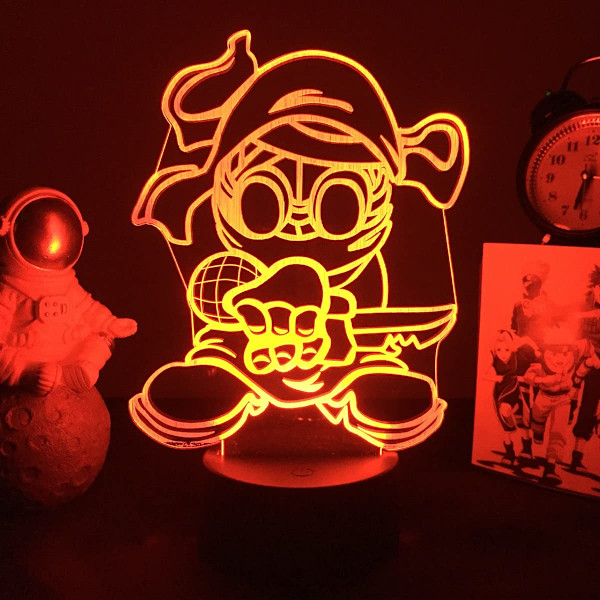 3D-spellampa Friday Night Funkin nattlampa Tankman-figur