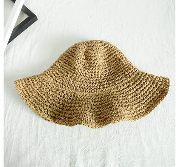Floppy Solhatt med brem, sammenleggbar, bredbremmet for sommerstrand