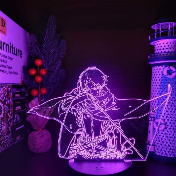 3D Figurlampe Anime Illusions Natlampe Gave til Soveværelse