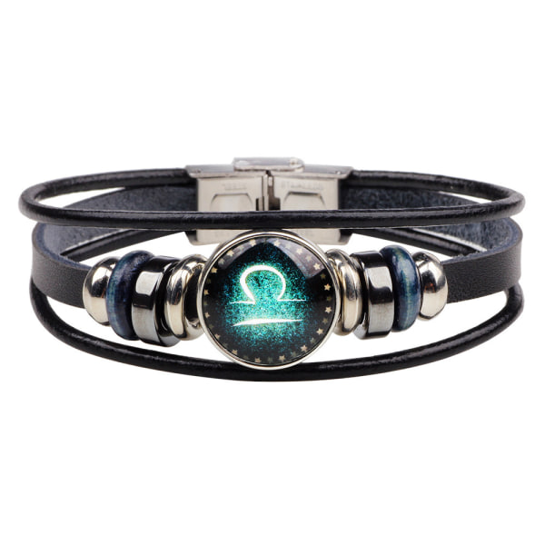 Wekity Constellation Flätad Rep Armband - Punk Legering Läder