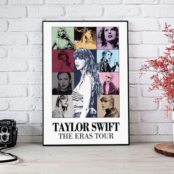 Pop-sångare Canvas Poster för Taylor Swift För Rum Estetisk Canvas Väggkonst Sovrum The ears tour 20*30CM