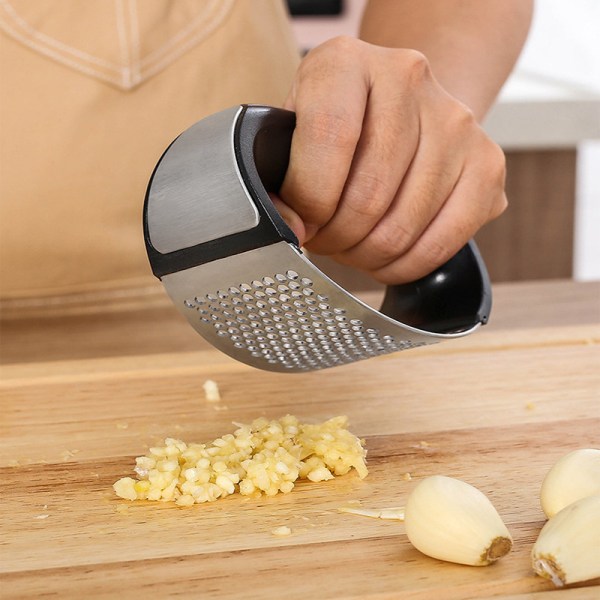 Hvidløgspresser Rocker, Rustfrit Stål Hvidløg Hakker Knuser Professionelle Køkken Gadgets Hvidløg Hakker Med Ergonomisk Håndtag