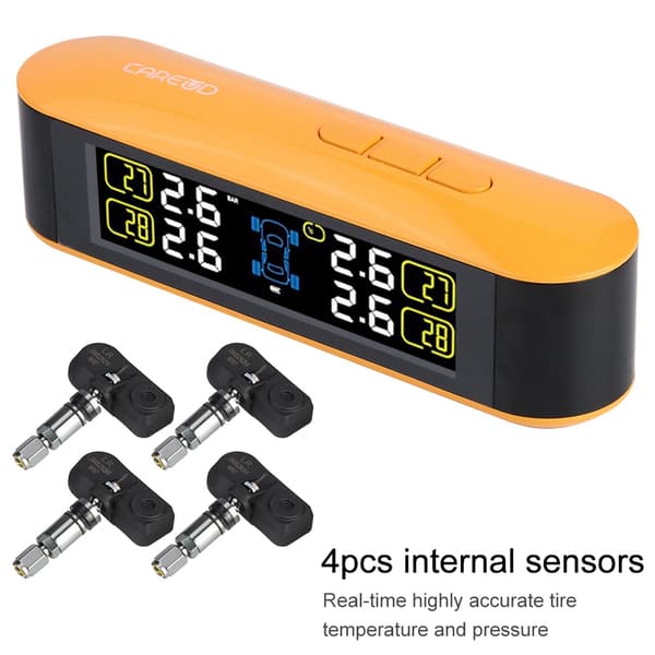 Däcktrycksövervakningssystem med 4 Interna Sensorer TPMS