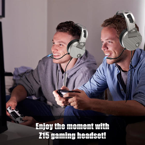 Spelheadset - 3D Surround Sound Hörlurar, Justerbar Brusreducerande Mikrofon, LED-Ljus, Xbox One Headset med Aluminiumram för Nintendo Switch, PC Green