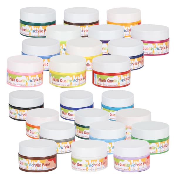 24 färger professionell akrylfärg set DIY ritning måleri pigment konstnär väggfärg