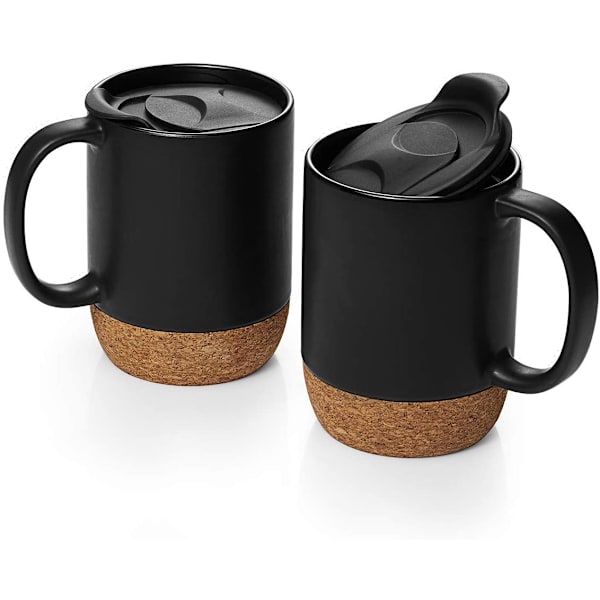 15 oz kaffekrus, sæt med 2 store keramikkrus, krus sæt med