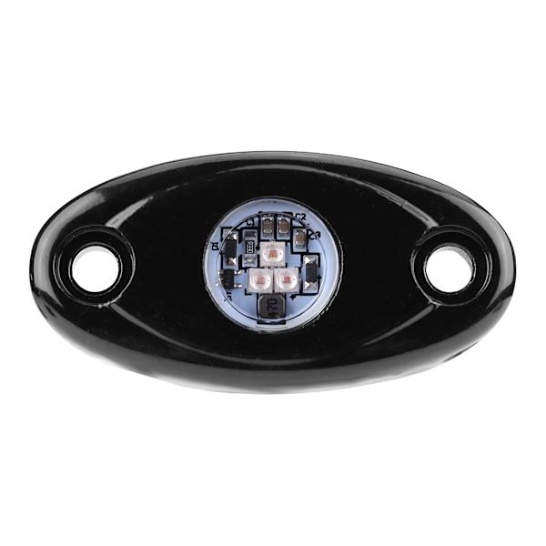 2 Par 12-24V Rock Light Flood Beam LED Under Body Trail Rig Lys til SUV Båd Hvidt Lys