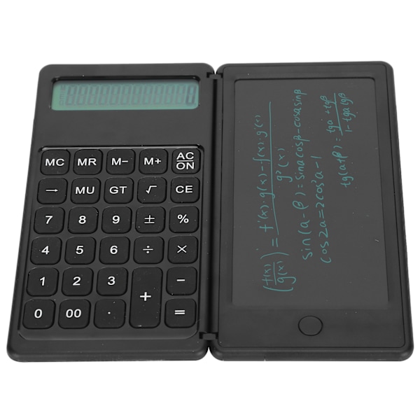 LCD Foldbar 12 Cifret Display Lommeregner Skriveplade Bærbar Tegneplade med Stylus