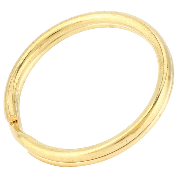 10 stk. Messing Nøglering Guld Taske Krog Forbindelse Nøglering DIY Læder Håndværk Hardware Tilbehør 35mm