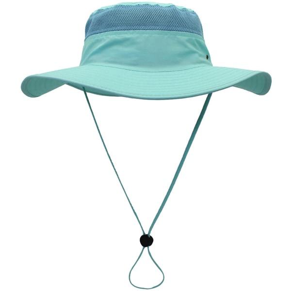 Hatt för män UPF 50+ Bred Brätte Bucket Hat Vindtät Fiske Aqua